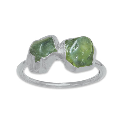 Raw Crystal Ring – Silver, Gold, Rose Gold & Black Rhodium Finish | Natural Stones (Made to Order)