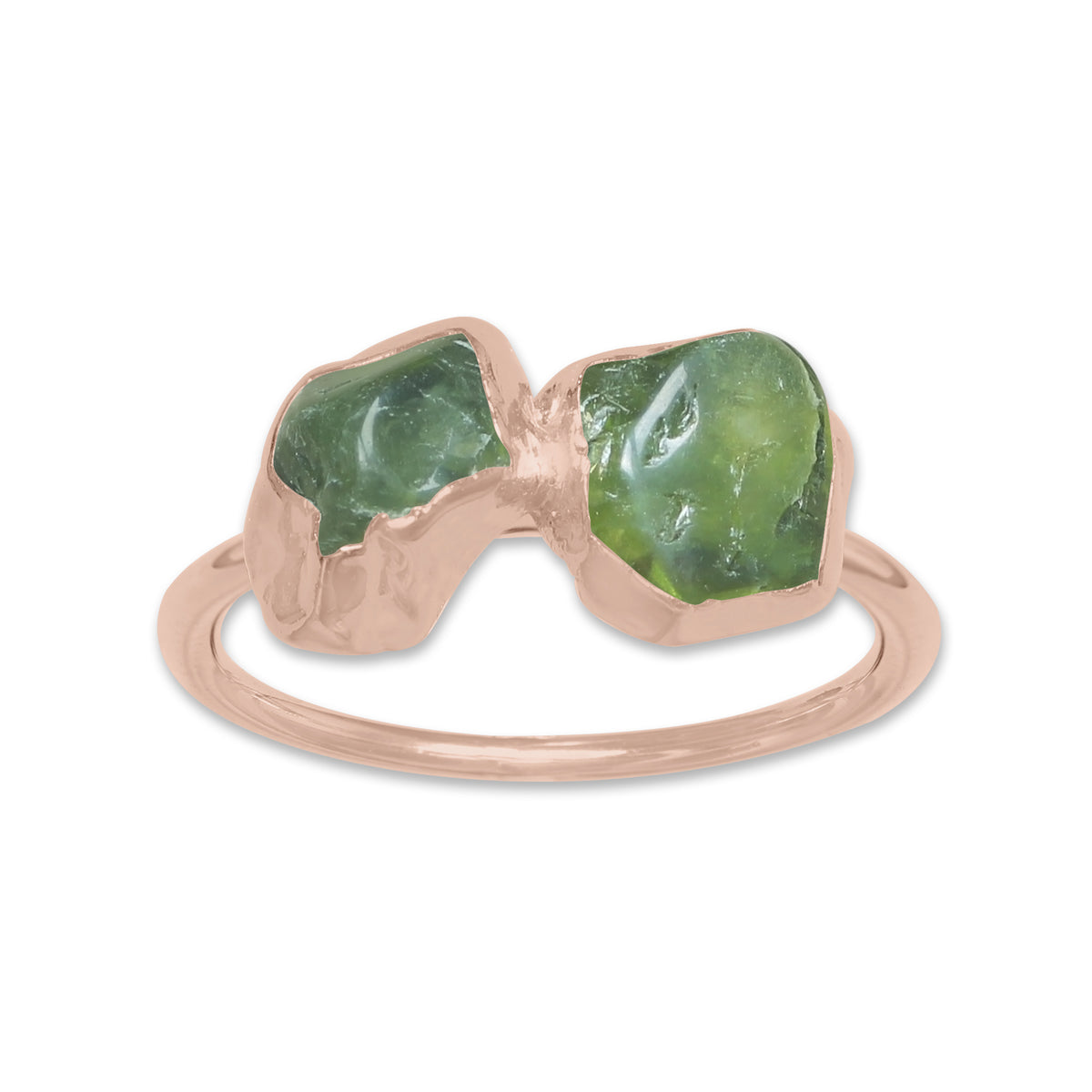 Raw Crystal Ring – Silver, Gold, Rose Gold & Black Rhodium Finish | Natural Stones (Made to Order)