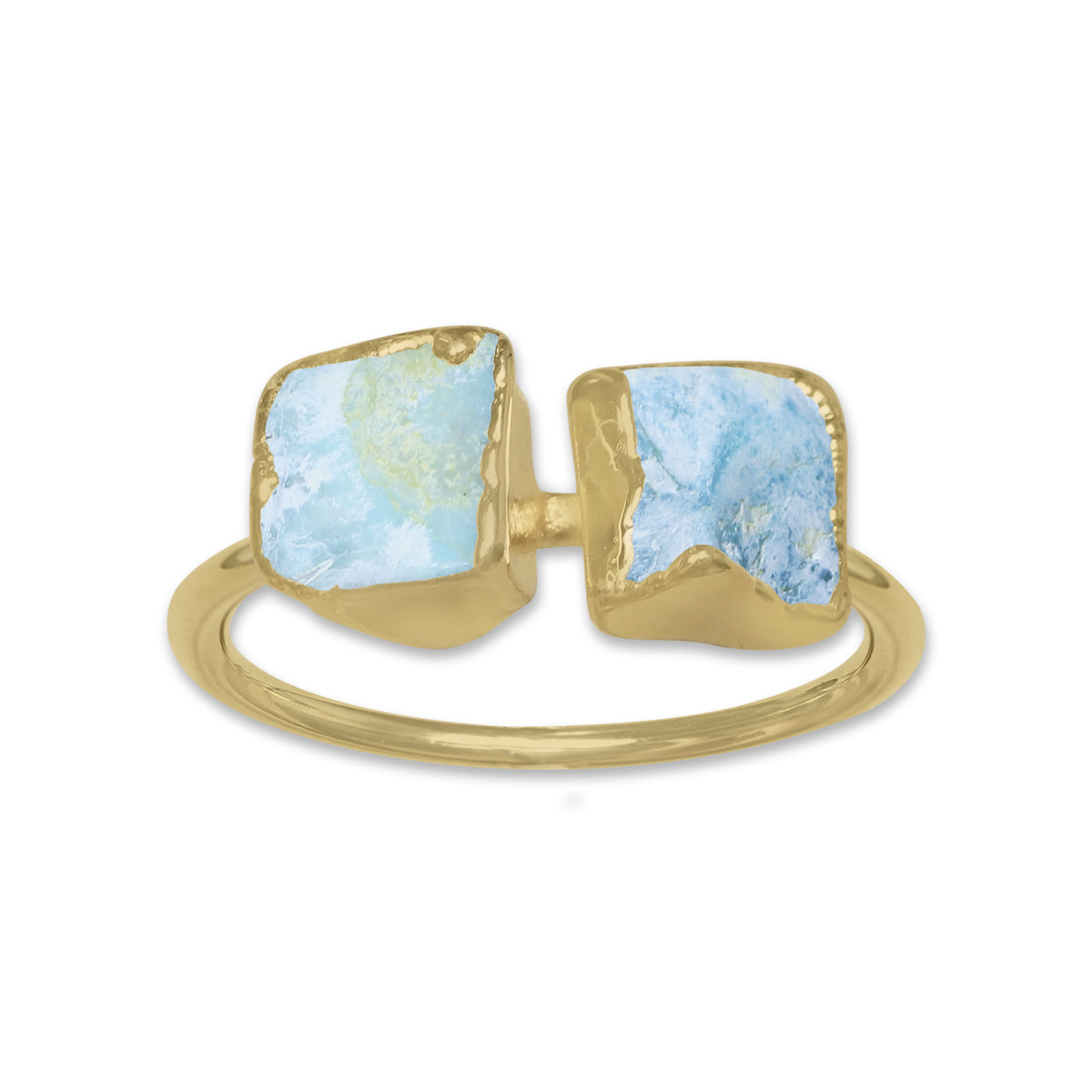 Raw Crystal Ring – Silver, Gold, Rose Gold & Black Rhodium Finish | Natural Stones (Made to Order)