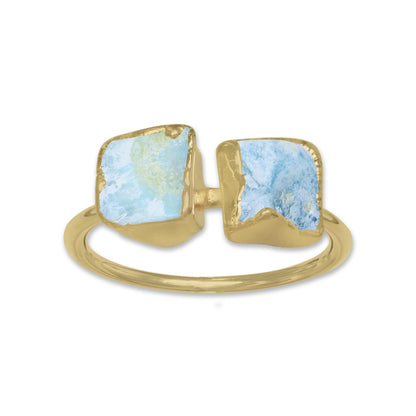 Raw Crystal Ring – Silver, Gold, Rose Gold & Black Rhodium Finish | Natural Stones (Made to Order)