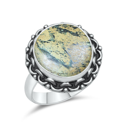 Natural Turquoise Rings – Silver-Plated, Stabilized, Handmade Boho Western | Wholesale