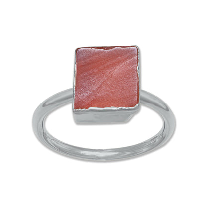 Raw Crystal Ring – Silver, Gold, Rose Gold & Black Rhodium Finish | Natural Stones (Made to Order)