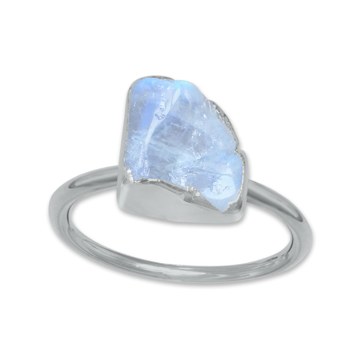 Raw Crystal Ring – Silver, Gold, Rose Gold & Black Rhodium Finish | Natural Stones (Made to Order)