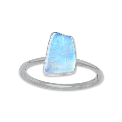 Raw Crystal Ring – Silver, Gold, Rose Gold & Black Rhodium Finish | Natural Stones (Made to Order)
