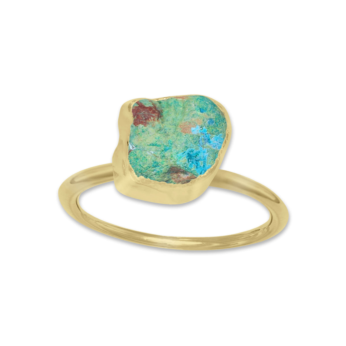 Raw Crystal Ring – Silver, Gold, Rose Gold & Black Rhodium Finish | Natural Stones (Made to Order)