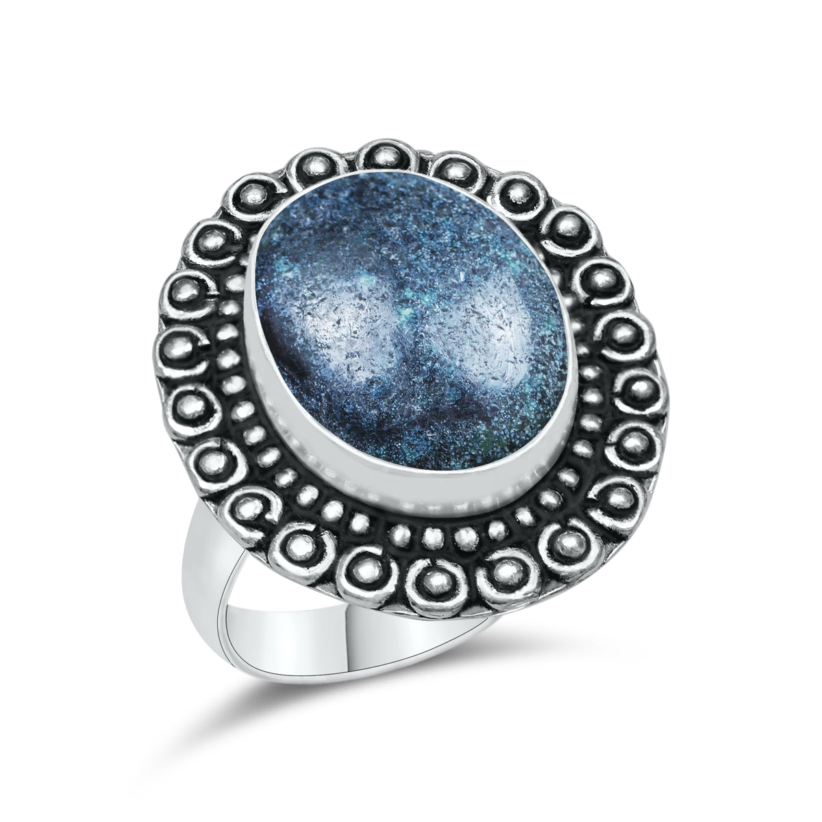 Natural Turquoise Rings – Silver-Plated, Stabilized, Handmade Boho Western | Wholesale