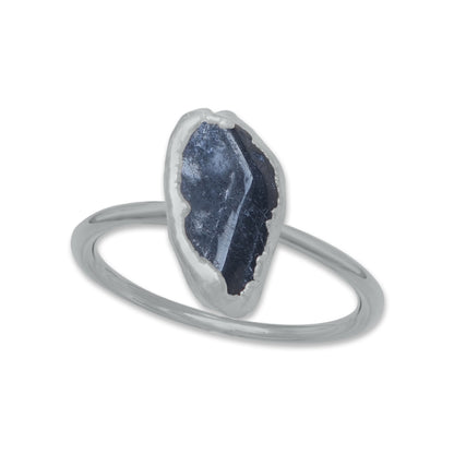 Raw Crystal Ring – Silver, Gold, Rose Gold & Black Rhodium Finish | Natural Stones (Made to Order)