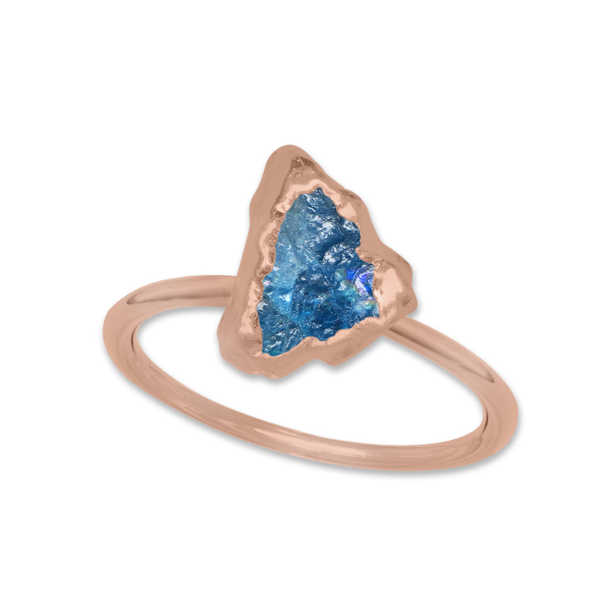 Raw Crystal Ring – Silver, Gold, Rose Gold & Black Rhodium Finish | Natural Stones (Made to Order)