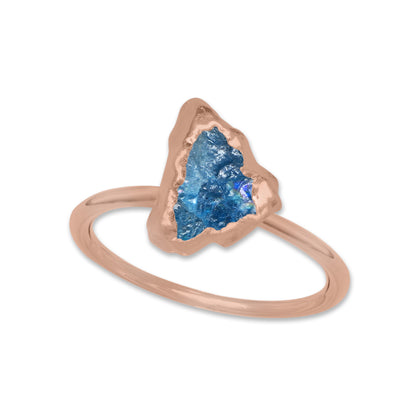 Raw Crystal Ring – Silver, Gold, Rose Gold & Black Rhodium Finish | Natural Stones (Made to Order)