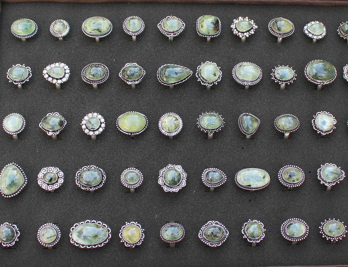 Amethyst &amp; Mondstein Kristall Handgemachte Ringe für Frauen Schmuck Großhandelslot für Massenverkauf