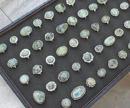 Amethyst &amp; Mondstein Kristall Handgemachte Ringe für Frauen Schmuck Großhandelslot für Massenverkauf