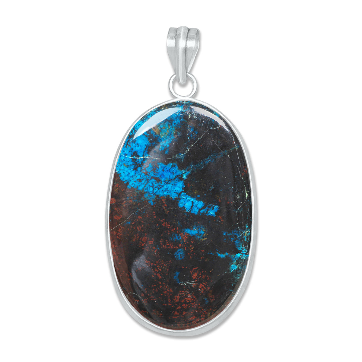 Chrysocolla Pendants | Minimal Bezel | AA Quality