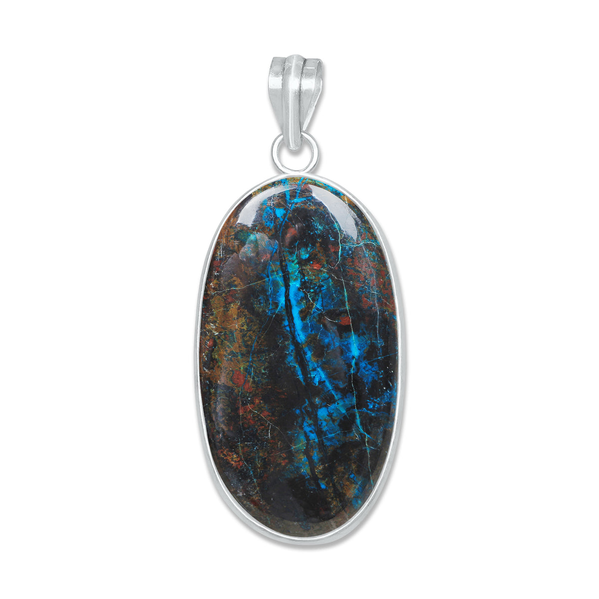 Chrysocolla Pendants | Minimal Bezel | AA Quality