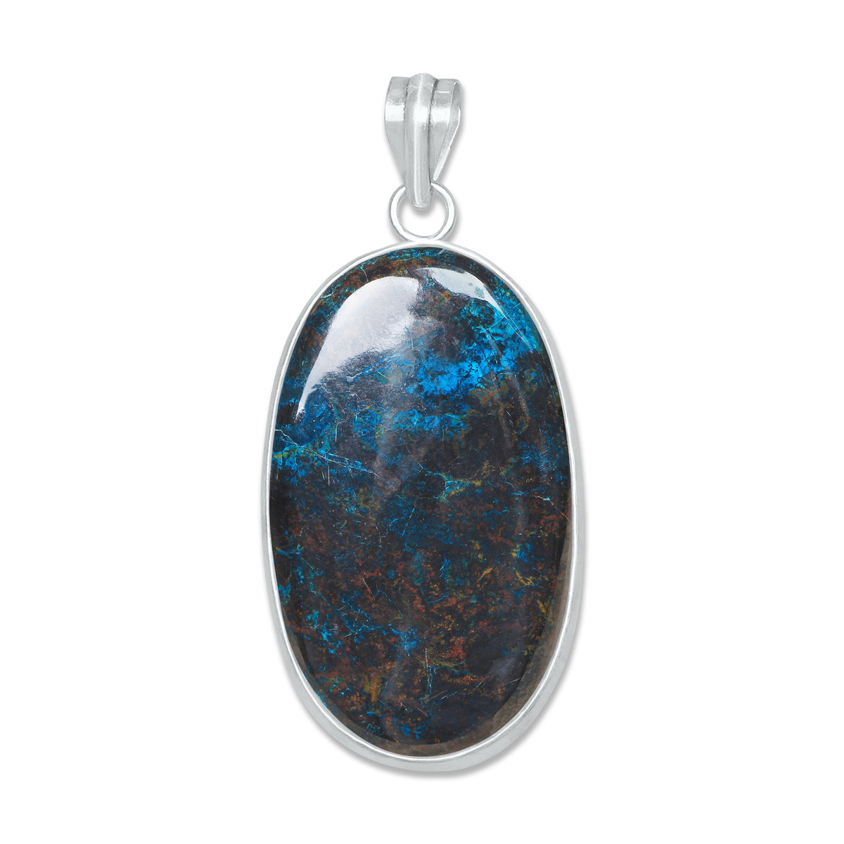 Chrysocolla Pendants | Minimal Bezel | AA Quality
