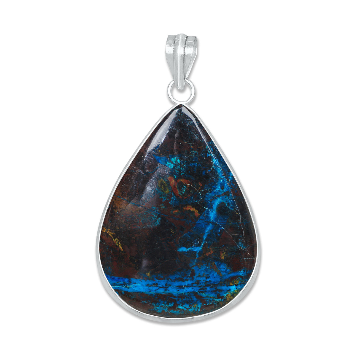 Chrysocolla Pendants | Minimal Bezel | AA Quality