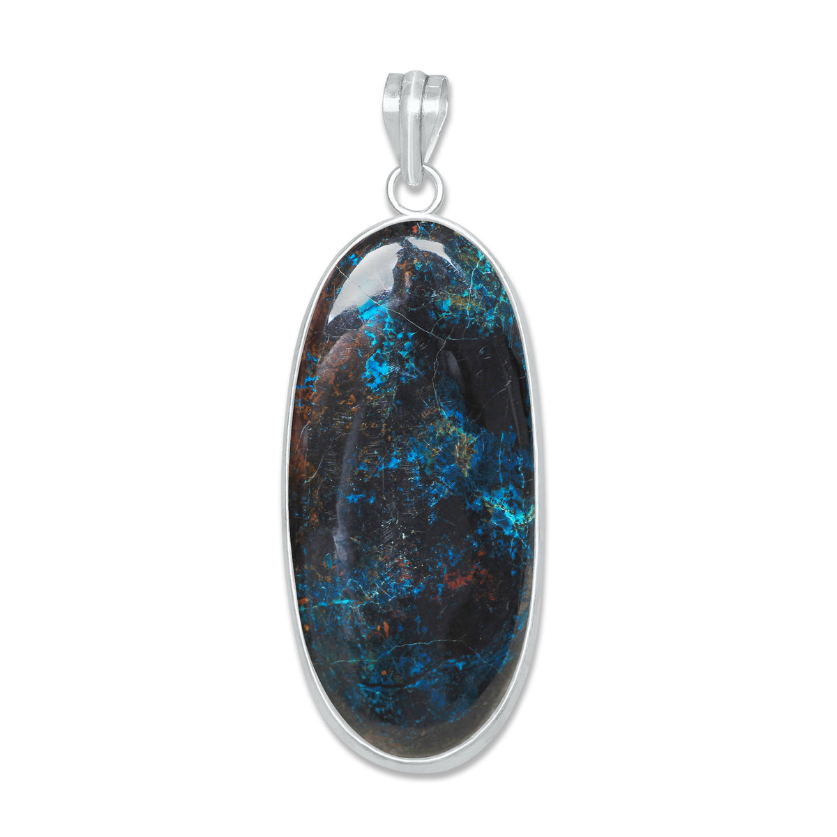 Chrysocolla Pendants | Minimal Bezel | AA Quality