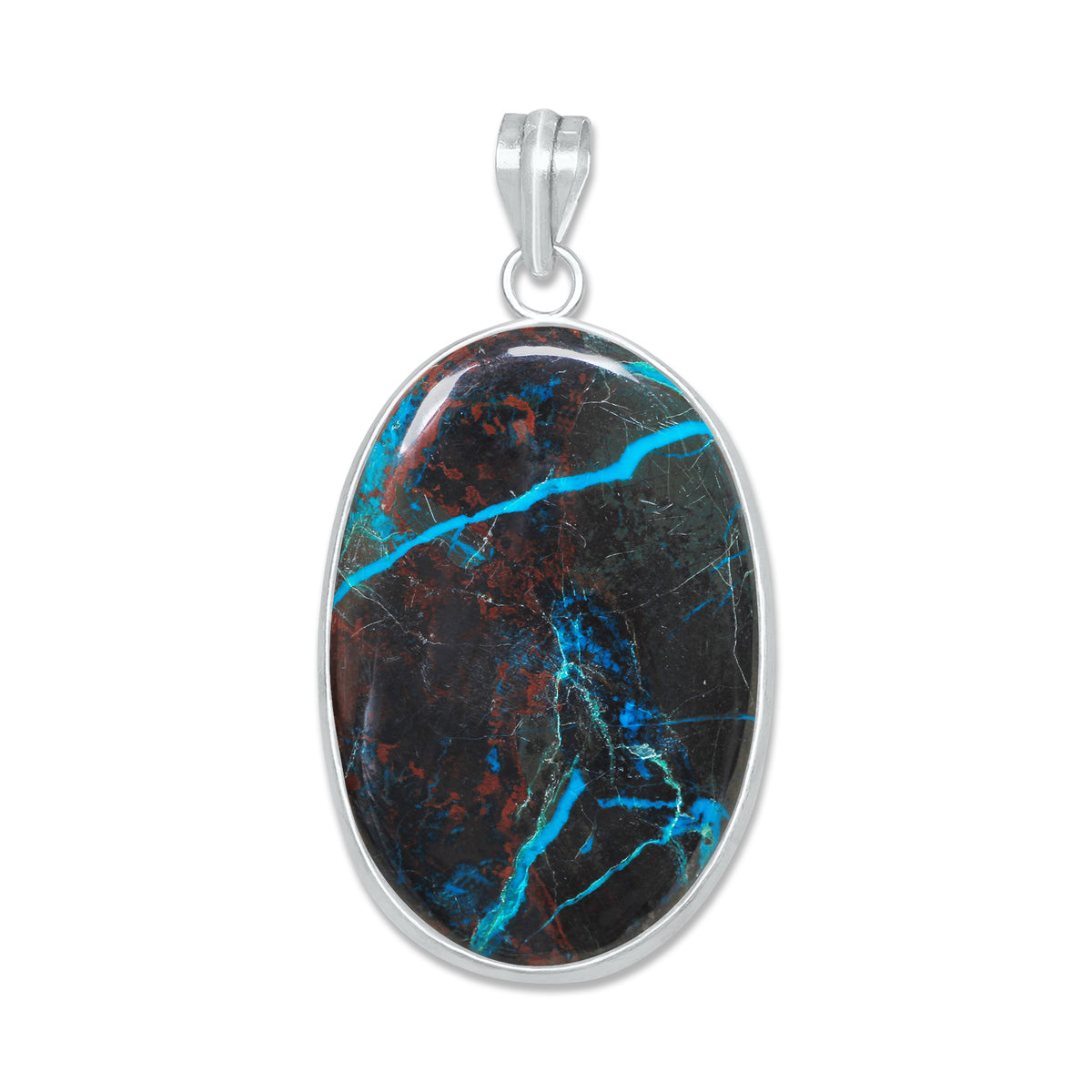 Chrysocolla Pendants | Minimal Bezel | AA Quality