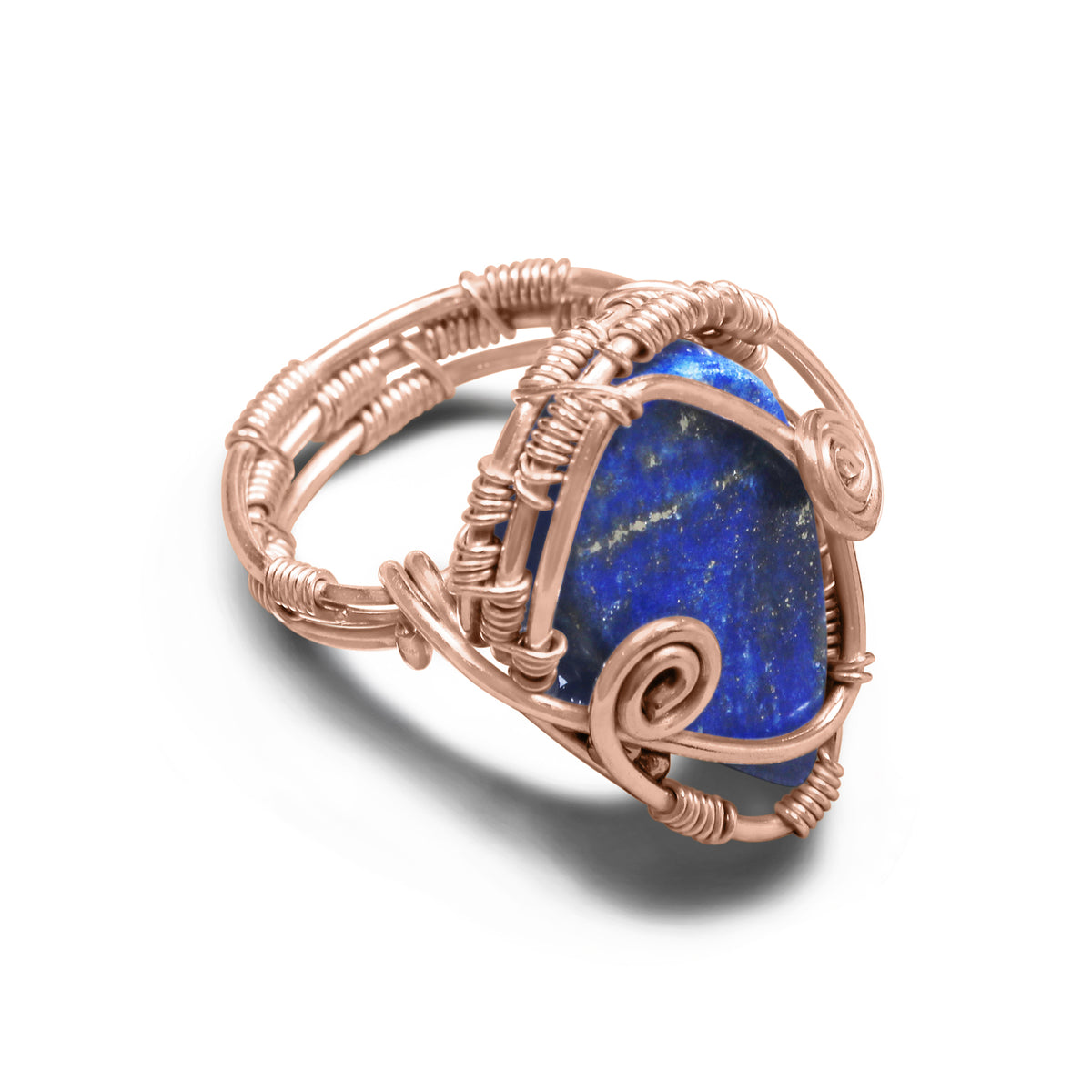 Wire Wrapped Gemstone Rings – Gold, Copper, Silver & Black Rhodium | Handmade | Wholesale Bundles