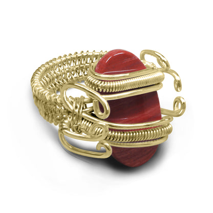 Wire Wrapped Gemstone Rings – Gold, Copper, Silver & Black Rhodium | Handmade | Wholesale Bundles