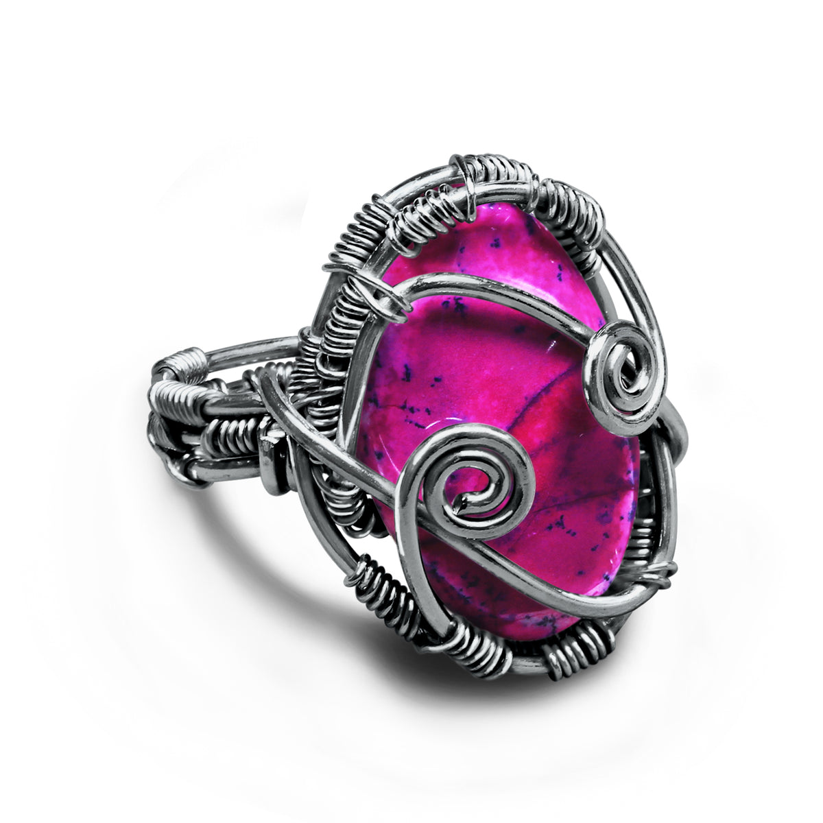 Wire Wrapped Gemstone Rings – Gold, Copper, Silver & Black Rhodium | Handmade | Wholesale Bundles