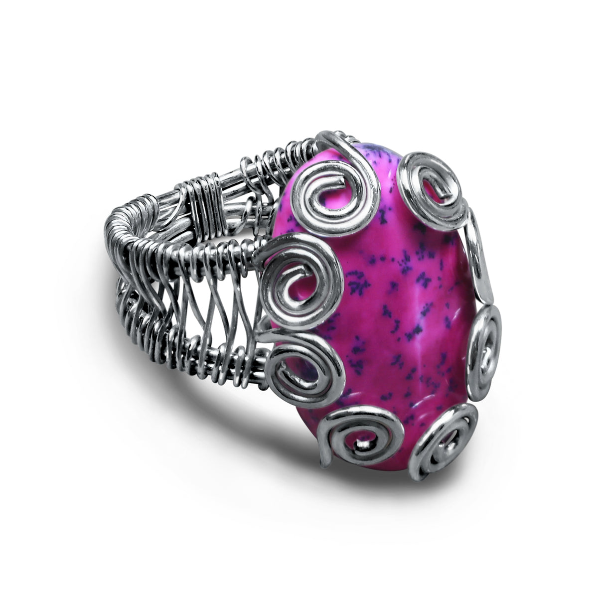 Wire Wrapped Gemstone Rings – Gold, Copper, Silver & Black Rhodium | Handmade | Wholesale Bundles