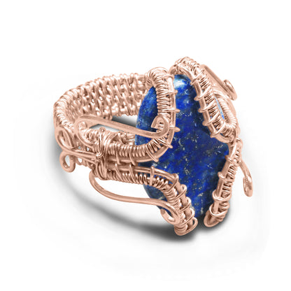 Wire Wrapped Gemstone Rings – Gold, Copper, Silver & Black Rhodium | Handmade | Wholesale Bundles