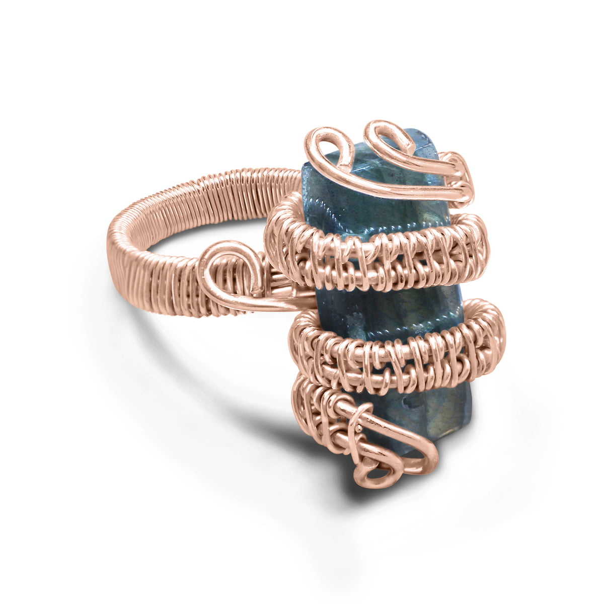 Wire Wrapped Gemstone Rings – Gold, Copper, Silver & Black Rhodium | Handmade | Wholesale Bundles