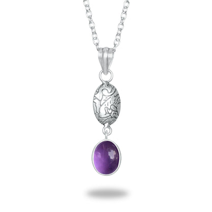 Amethyst Charm Pendants – Silver-Plated, Handmade, Designer Boho | Wholesale