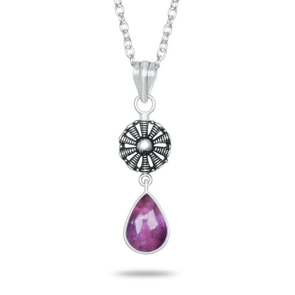 Amethyst Charm Pendants – Silver-Plated, Handmade, Designer Boho | Wholesale
