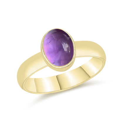 Smooth Plain Gemstone Rings – Multi-Shape | Silver / 18K Gold / 18K Rose | Bundles