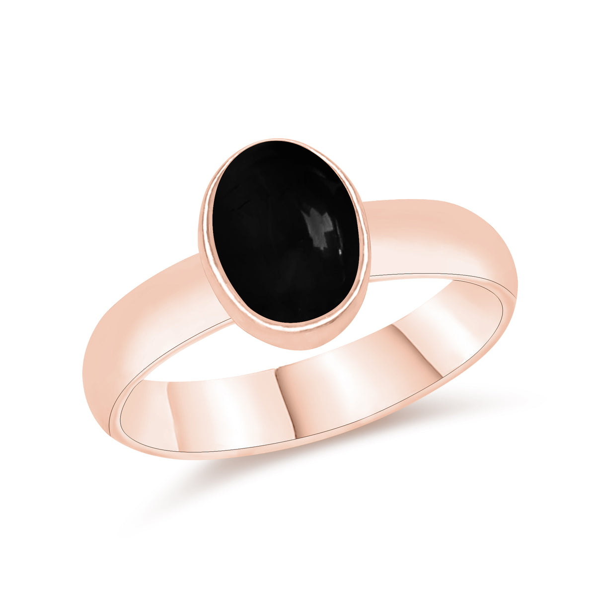 Smooth Plain Gemstone Rings – Multi-Shape | Silver / 18K Gold / 18K Rose | Bundles