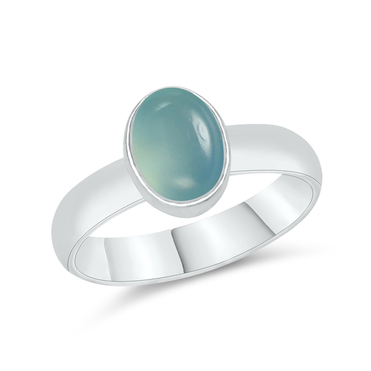 Smooth Plain Gemstone Rings – Multi-Shape | Silver / 18K Gold / 18K Rose | Bundles