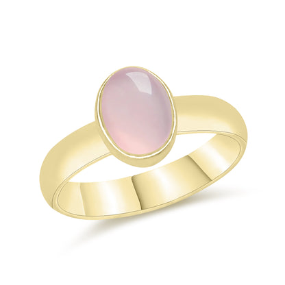 Smooth Plain Gemstone Rings – Multi-Shape | Silver / 18K Gold / 18K Rose | Bundles