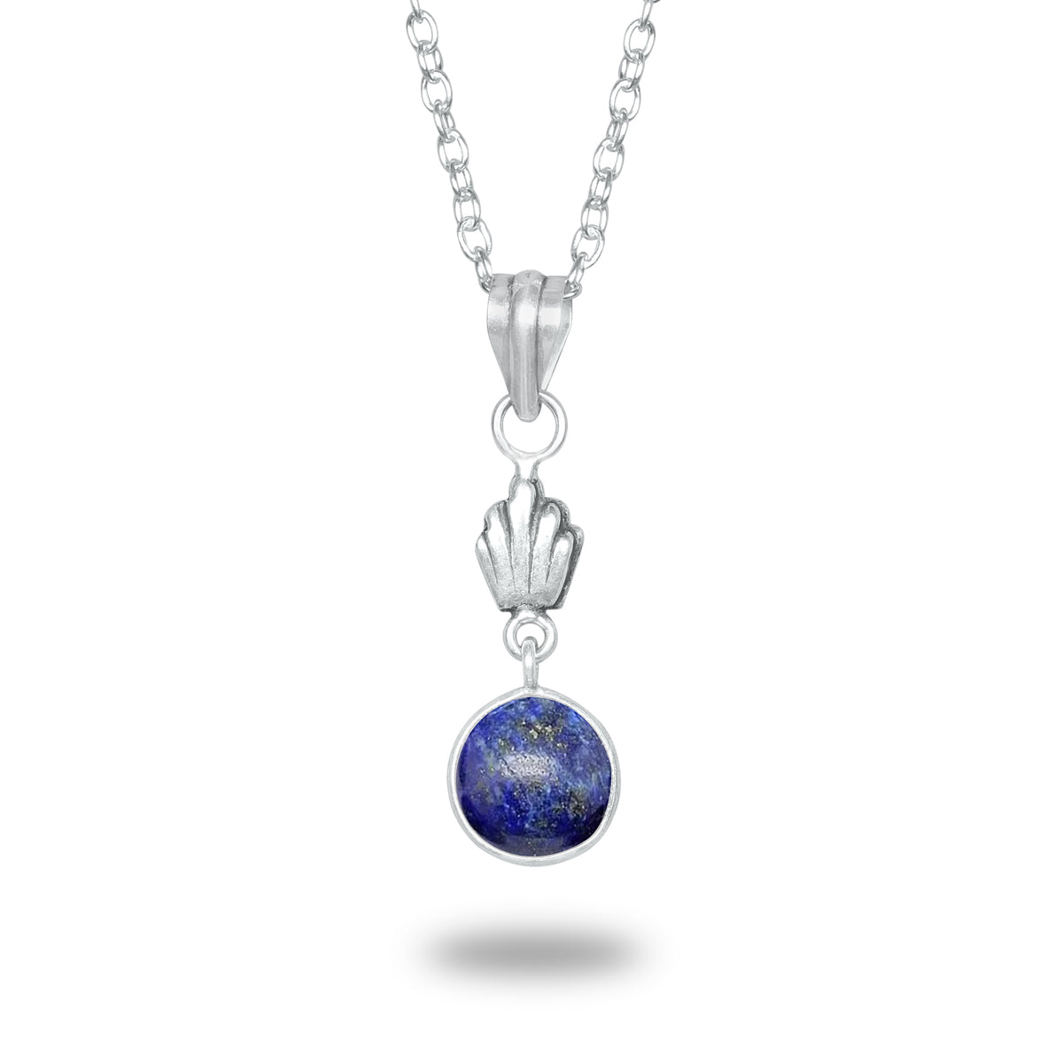 Lapis Lazuli Charm Pendants – Silver-Plated, Handmade, Designer Boho | Wholesale