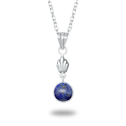 Lapis Lazuli Charm Pendants – Silver-Plated, Handmade, Designer Boho | Wholesale