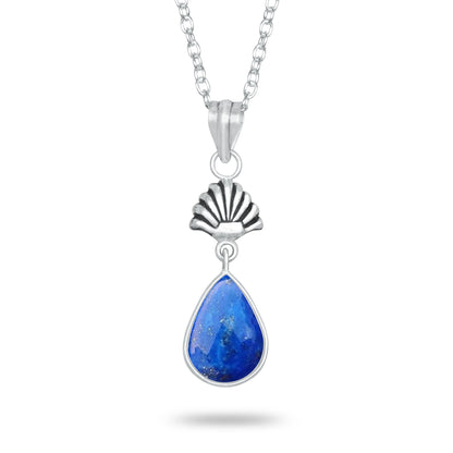 Lapis Lazuli Charm Pendants – Silver-Plated, Handmade, Designer Boho | Wholesale