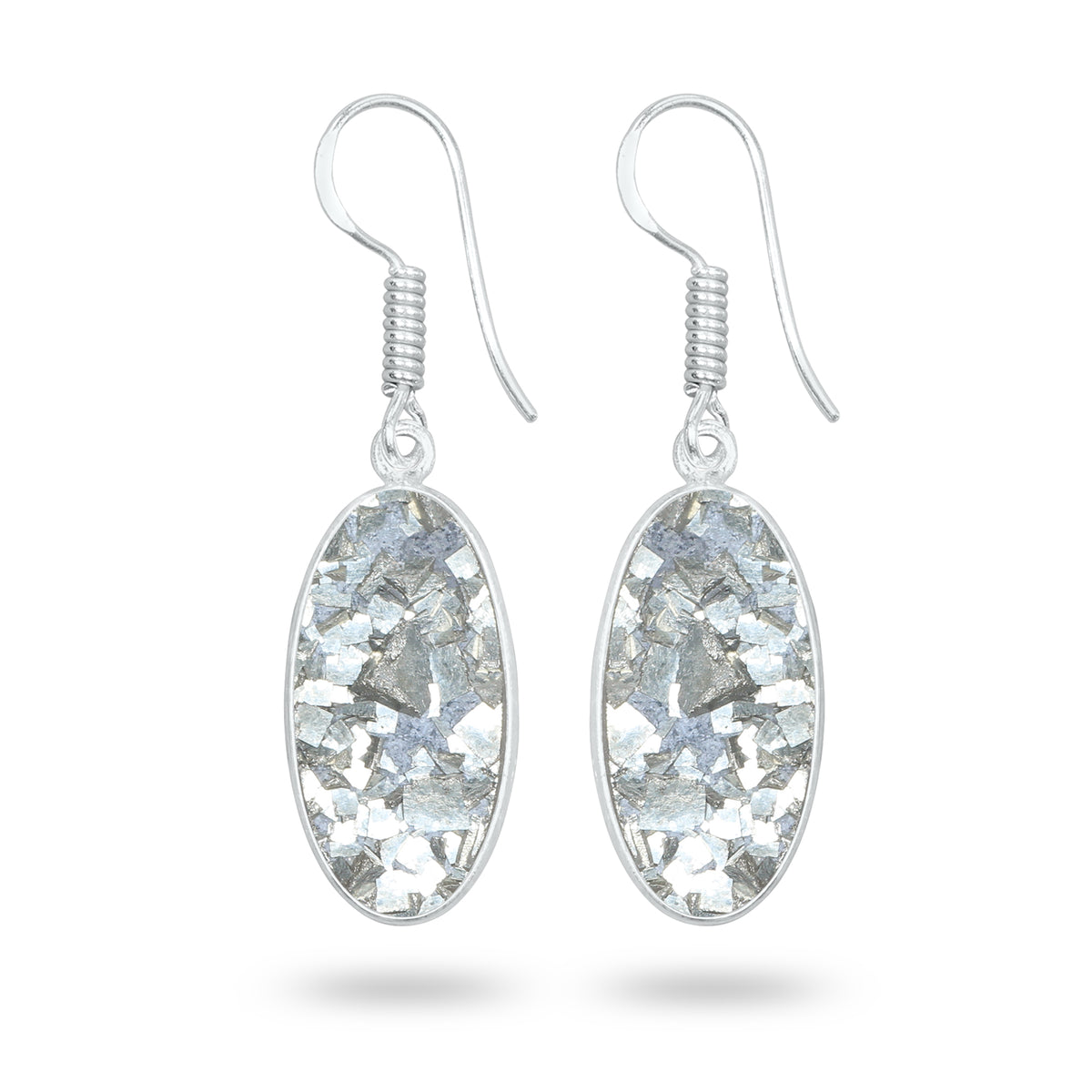 Pyrite Druzy Earrings – Handmade Minimal Design | Silver‑Plated Brass | Fish Hook Backs | Wholesale Pairs