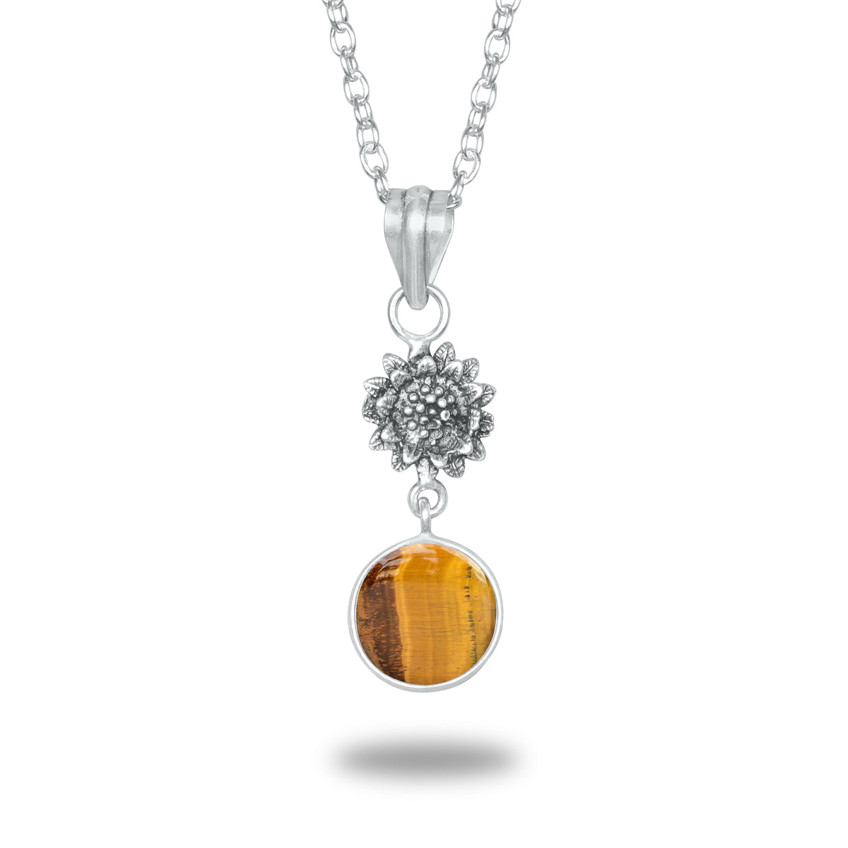 Tiger Eye Charm Pendants – Silver-Plated, Handmade, Designer Boho | Wholesale