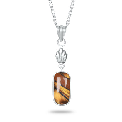 Tiger Eye Charm Pendants – Silver-Plated, Handmade, Designer Boho | Wholesale