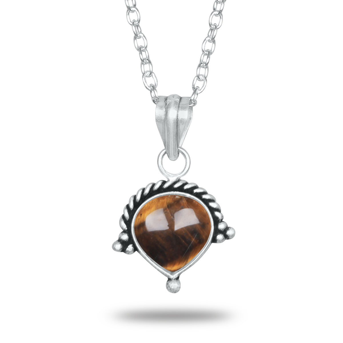 Tiger Eye Designer Pendants – Silver-Plated, Chic Everyday Boho Style | Wholesale