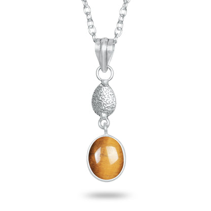 Tiger Eye Charm Pendants – Silver-Plated, Handmade, Designer Boho | Wholesale