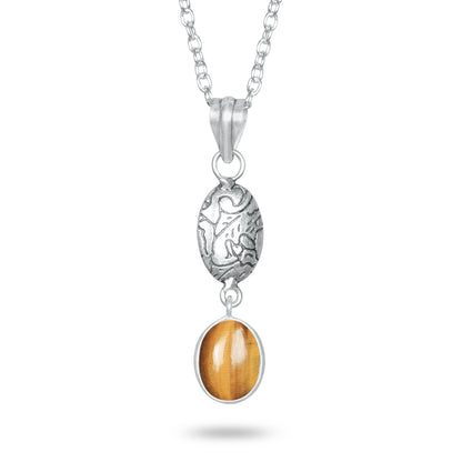 Tiger Eye Charm Pendants – Silver-Plated, Handmade, Designer Boho | Wholesale