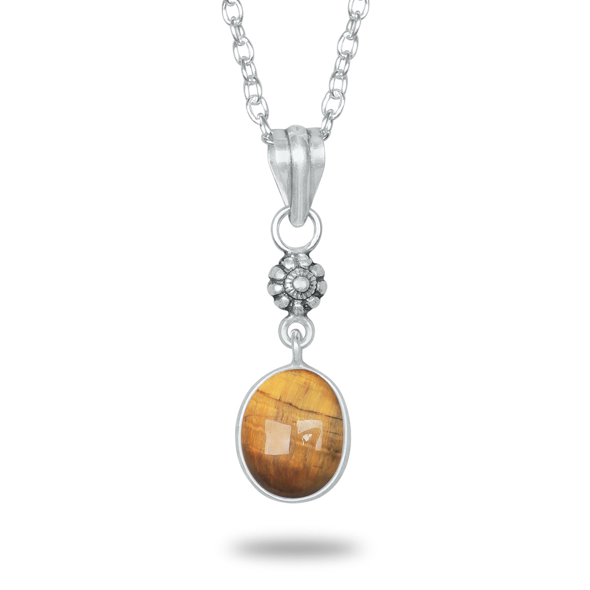 Tiger Eye Charm Pendants – Silver-Plated, Handmade, Designer Boho | Wholesale