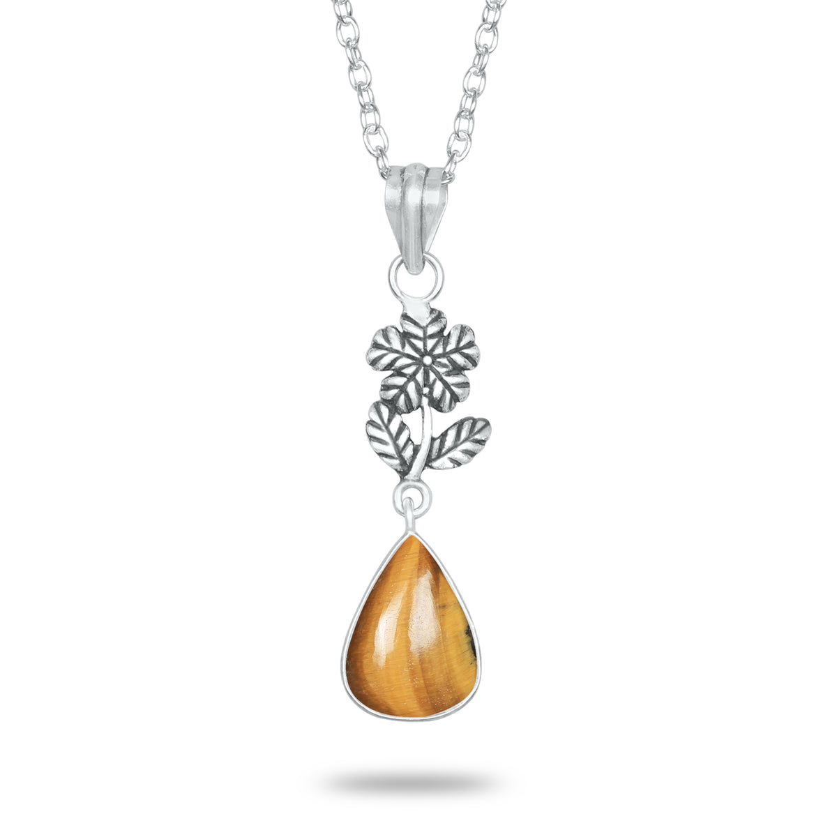Tiger Eye Charm Pendants – Silver-Plated, Handmade, Designer Boho | Wholesale
