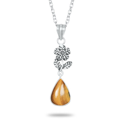 Tiger Eye Charm Pendants – Silver-Plated, Handmade, Designer Boho | Wholesale