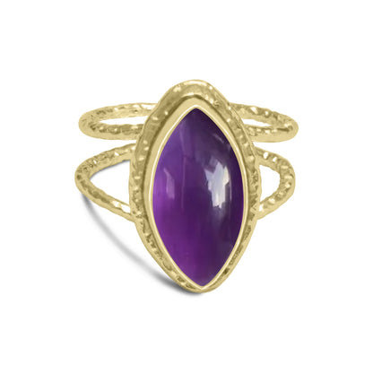 Multi-Stone Boho Cocktail Rings – Assorted Designs, 18K Gold Plated | Wholesale
