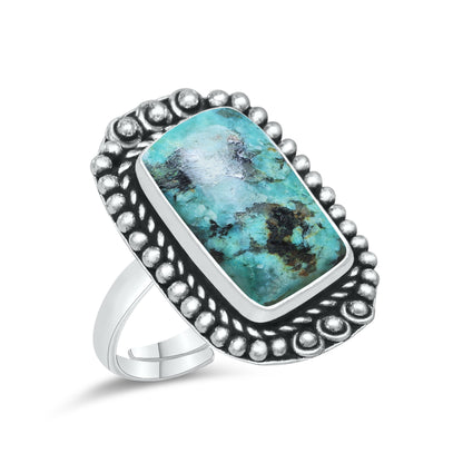 Handgefertigte Edelsteinringe im böhmischen und Vintage-Stil – riesige verschiedene Designs, Natursteine, versilbert und vergoldet über Messing, gemischte Größen (US 6–10, UK LT, EU 52–61)