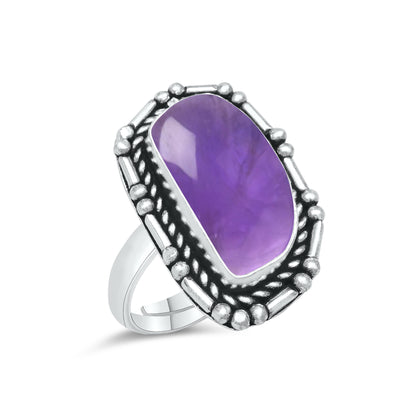 Handgefertigte Edelsteinringe im böhmischen und Vintage-Stil – riesige verschiedene Designs, Natursteine, versilbert und vergoldet über Messing, gemischte Größen (US 6–10, UK LT, EU 52–61)
