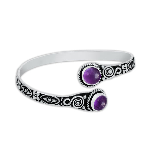 Bracelets manchettes réglables faits main en cristal naturel assorti pour femmes Lot de gros bracelets joncs plaqués argent multicolores