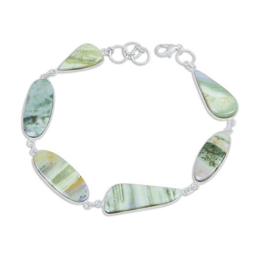 Serpentine Link Bracelets – Silver-Plated, Adjustable, Minimalist | Wholesale